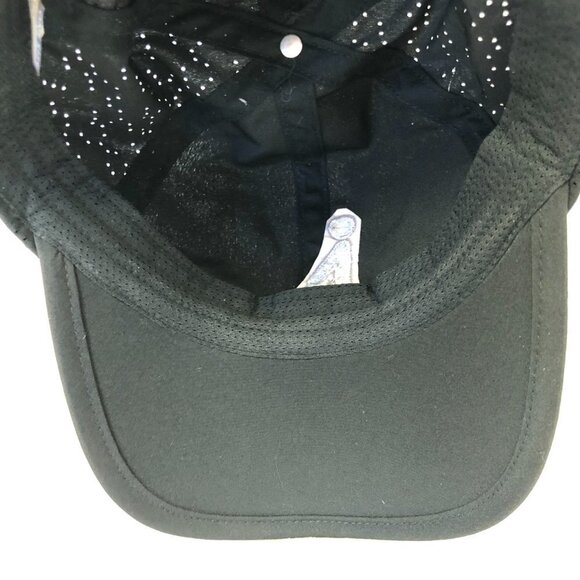 Black Golf Baseball Hat With Mesh Panels One Size Unisex - Picture 8 of 10